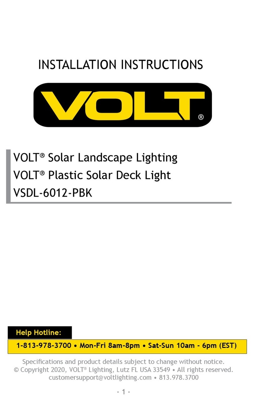 Volt VSDL-6012-PBK installation instructions Volt VSDL-6012-PBK installation instructions