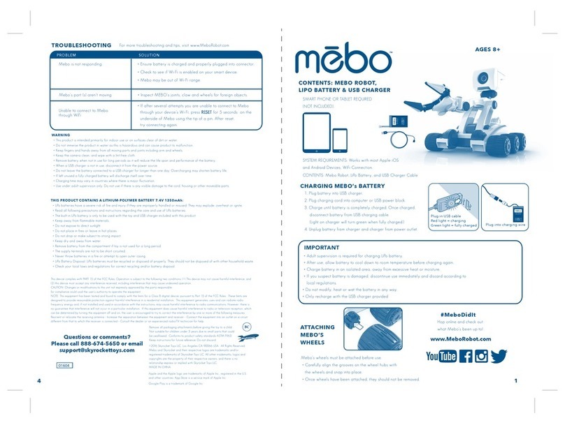 Mebo 01604 quick start guide
