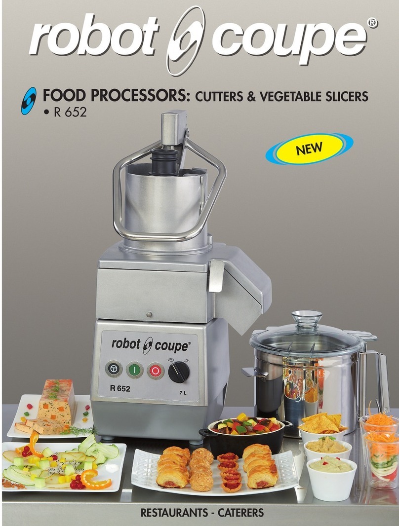 Robot Coupe R 652 User manual
