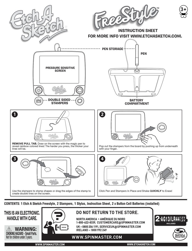 Spinmaster Etch A Sketch FreeStyle User manual Spinmaster Etch A Sketch FreeStyle User manual