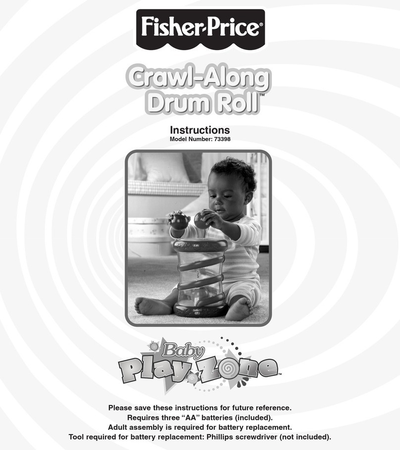 Fisher-Price Baby Play Zone Crawl-Along Drum Roll 73398 User manual