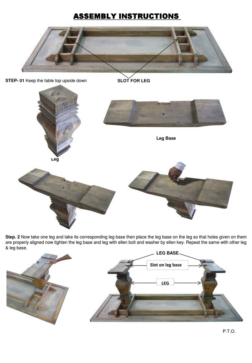 By Dezign Monterey Coffee Table Assembly instructions By Dezign Monterey Coffee Table Assembly instructions