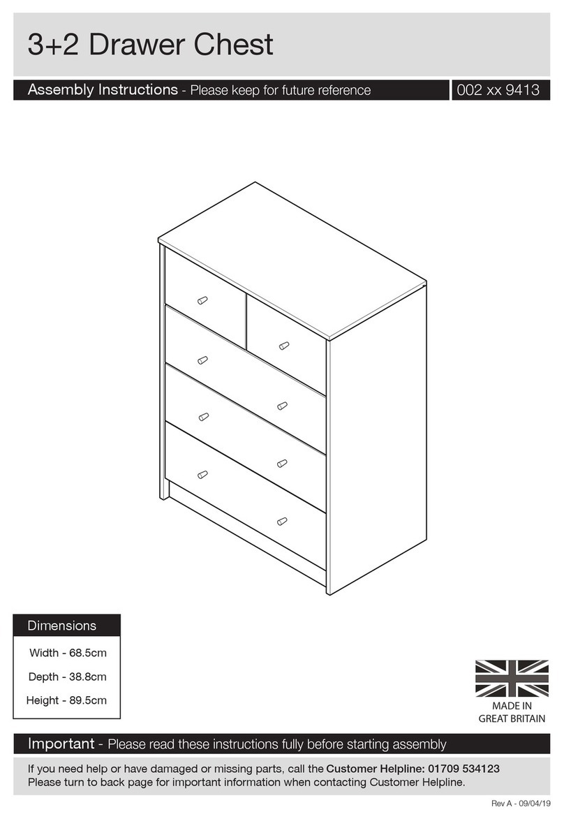 J D Williams Taylor 3+2 Drawer Chest User manual J D Williams Taylor 3+2 Drawer Chest User manual