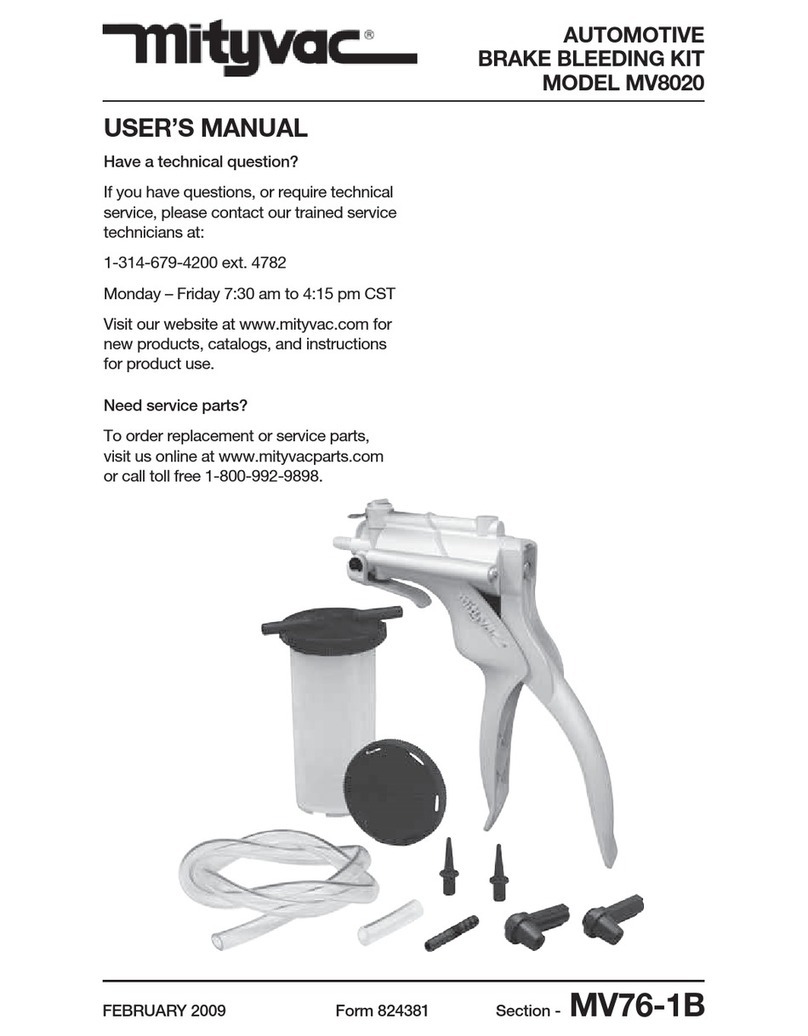 Mityvac MV8020 user manual