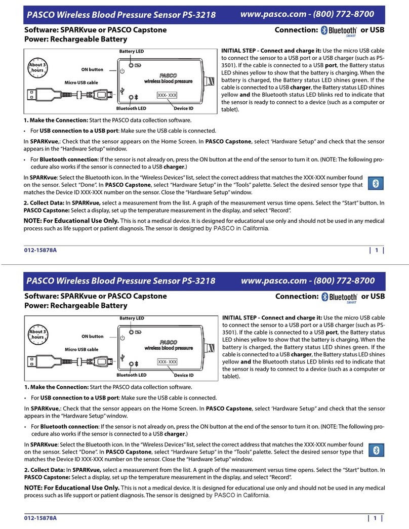 PASCO PS-3218 Operation manual