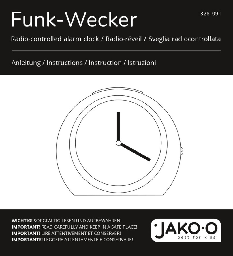 JAKO-O Funk-Wecker 328-091 instructions