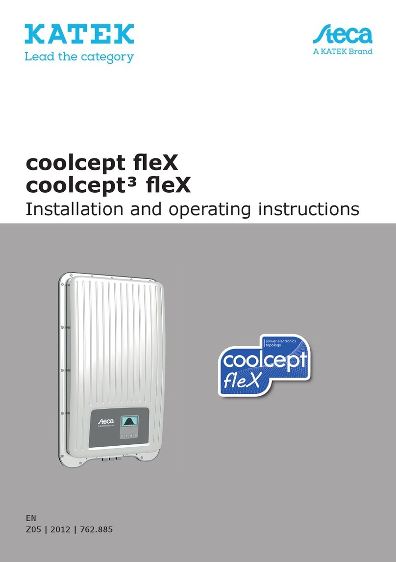 KATEK Steca coolcept fleX Installation and operating instructions KATEK Steca coolcept fleX Installation and operating instructions