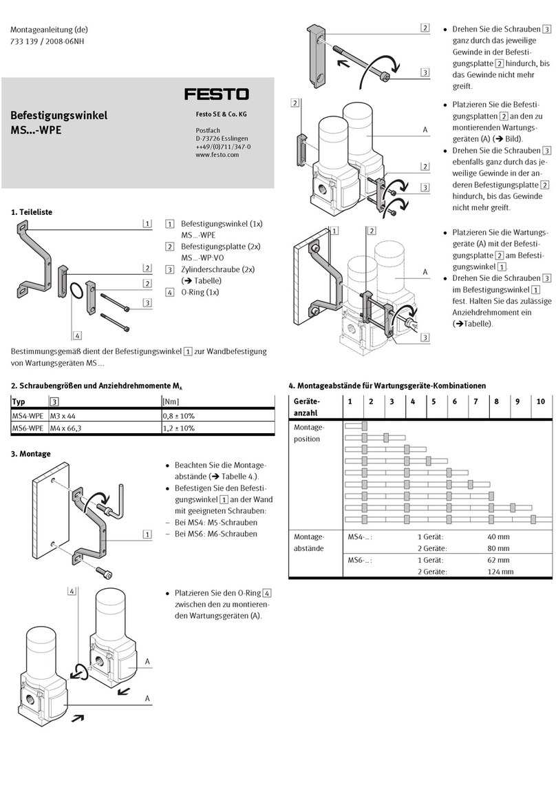 Festo MS-WPE Series Assembly instructions