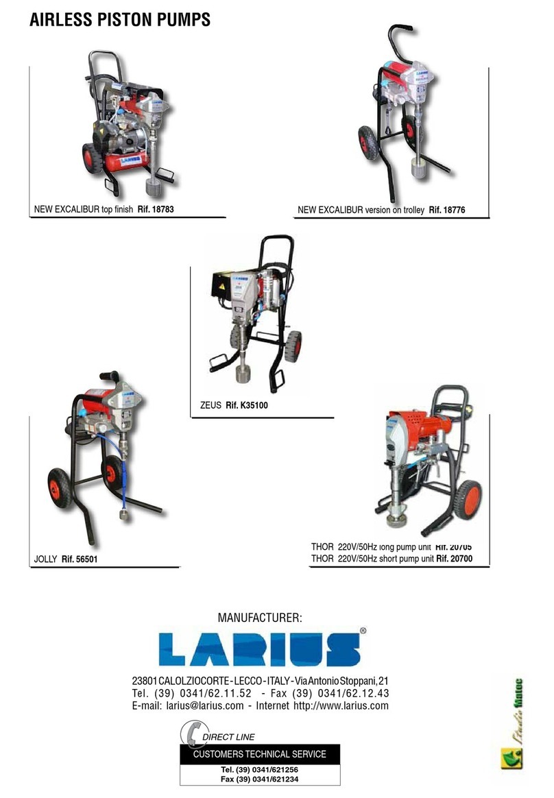 Larius NEW EXCALIBUR top finish User manual