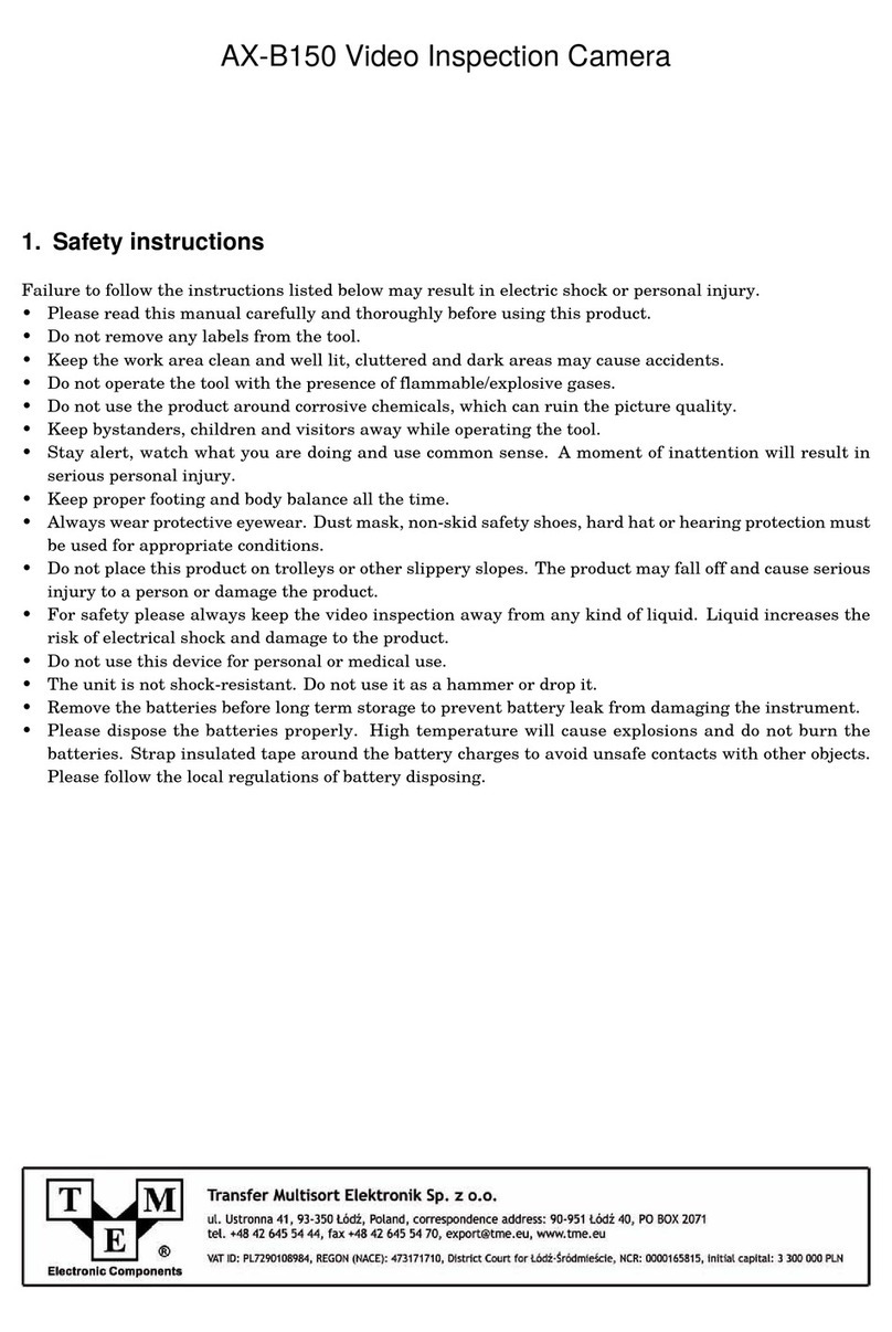 TME AX-B150 User manual