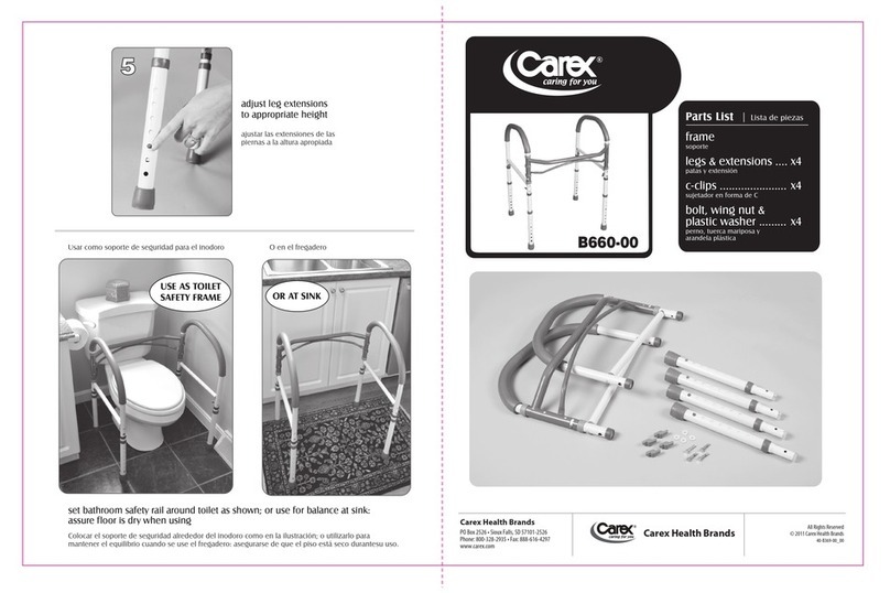 Carex B660-00 parts list Carex B660-00 parts list