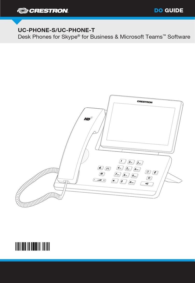 Crestron UC-PHONE-T Do guide
