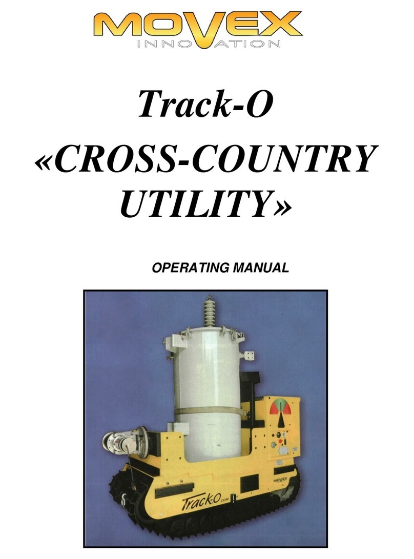 Movex Track-O CROSS-COUNTRY UTILITY operating manual Movex Track-O CROSS-COUNTRY UTILITY operating manual
