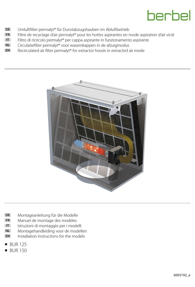 Berbel permalyt BUR 125 installation instructions