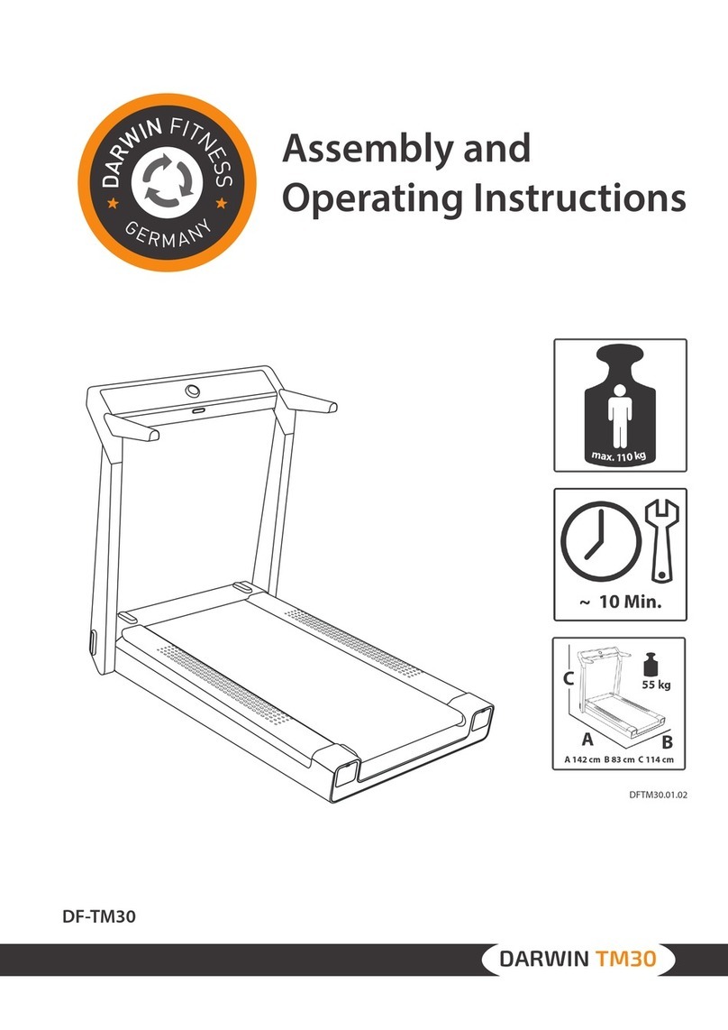DarwinFitness DF-TM30 Assembly and operating instructions