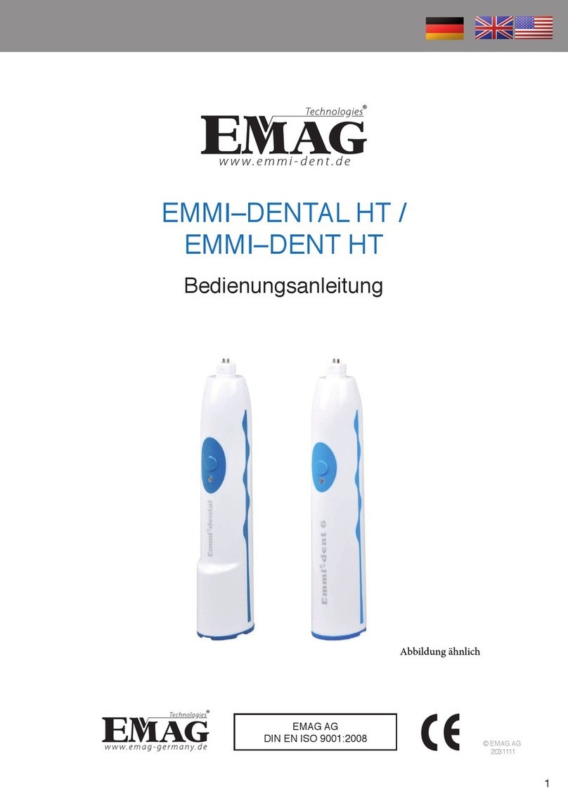 E-MAG EMMI–DENTAL HT Operating	 instruction