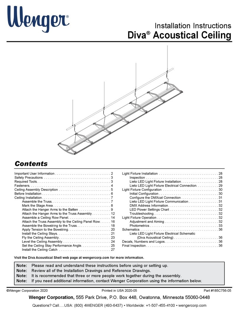 Wenger Diva installation instructions