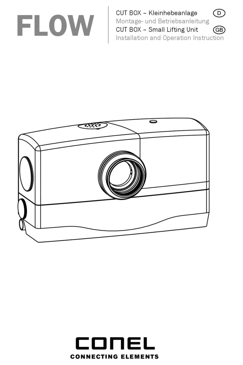 Conel FLOW CUT BOX Installation and operation instruction