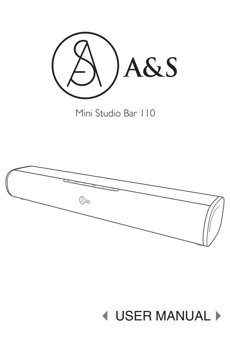 A&S Mini Studio Bar 110 User manual