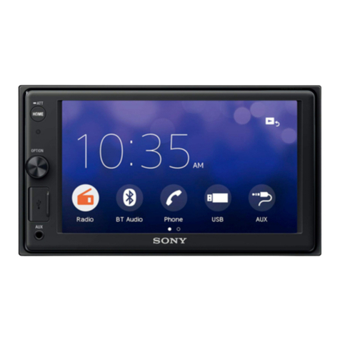 Sony XAV-1500 operating instructions
