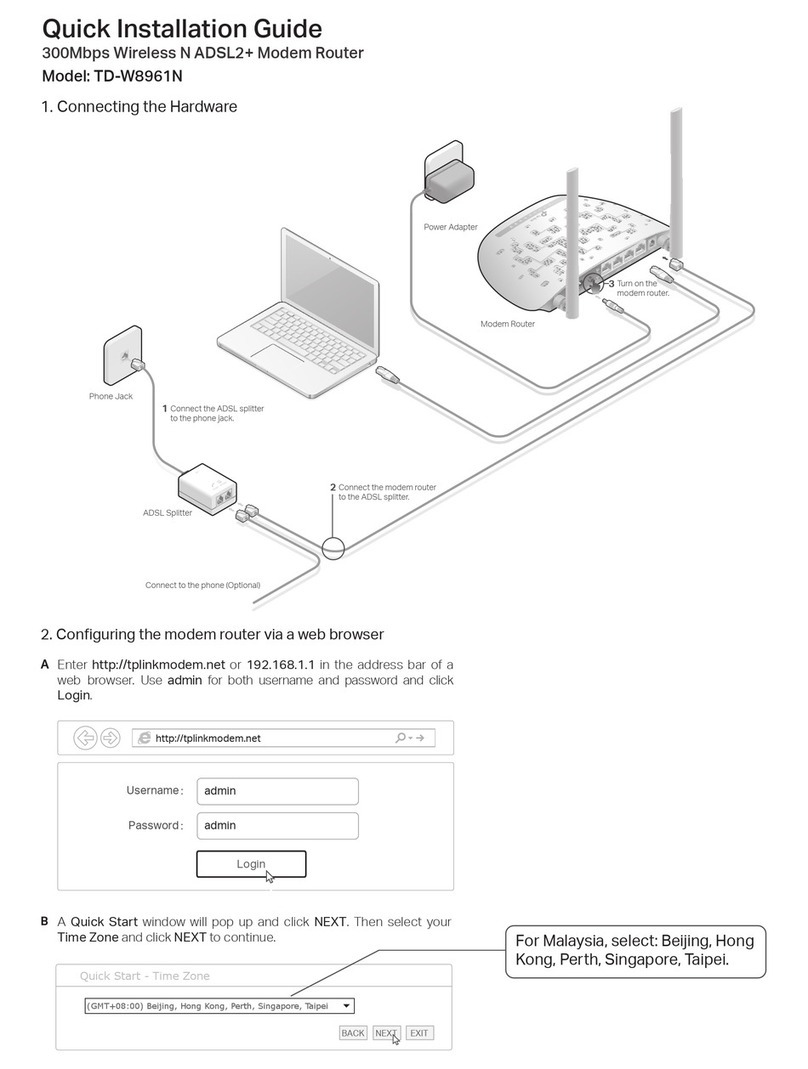 TP-Link TD-W8961N User manual