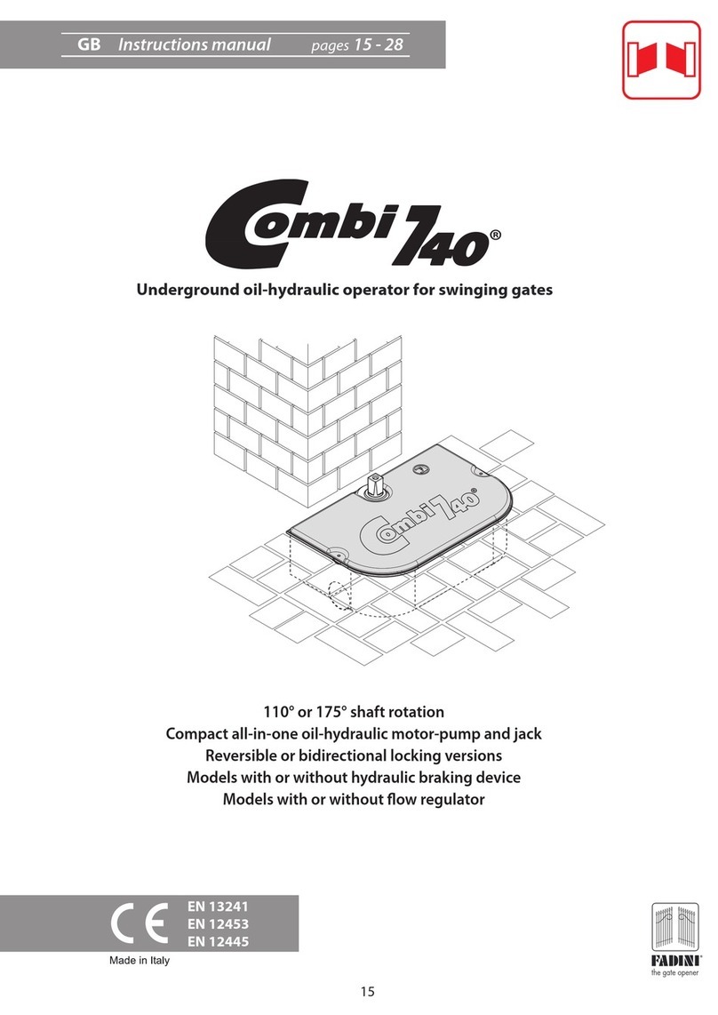 fadini COMBI 740 instruction manual