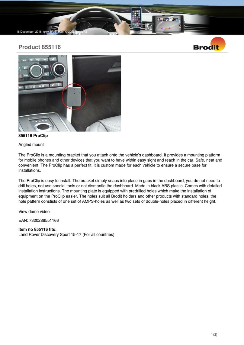 Brodit ProClip 855116 User manual