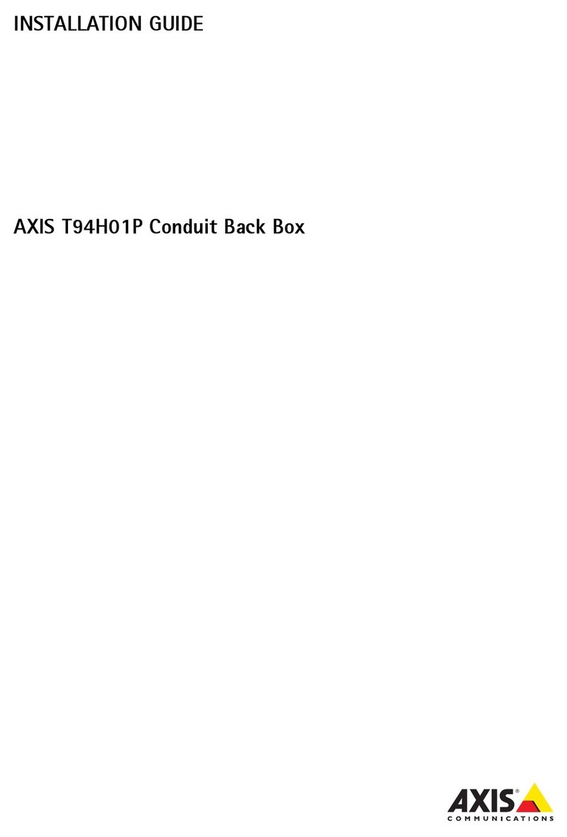 Axis T94H01P User manual