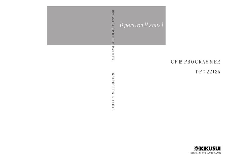 Kikusui DPO2212A Operation manual