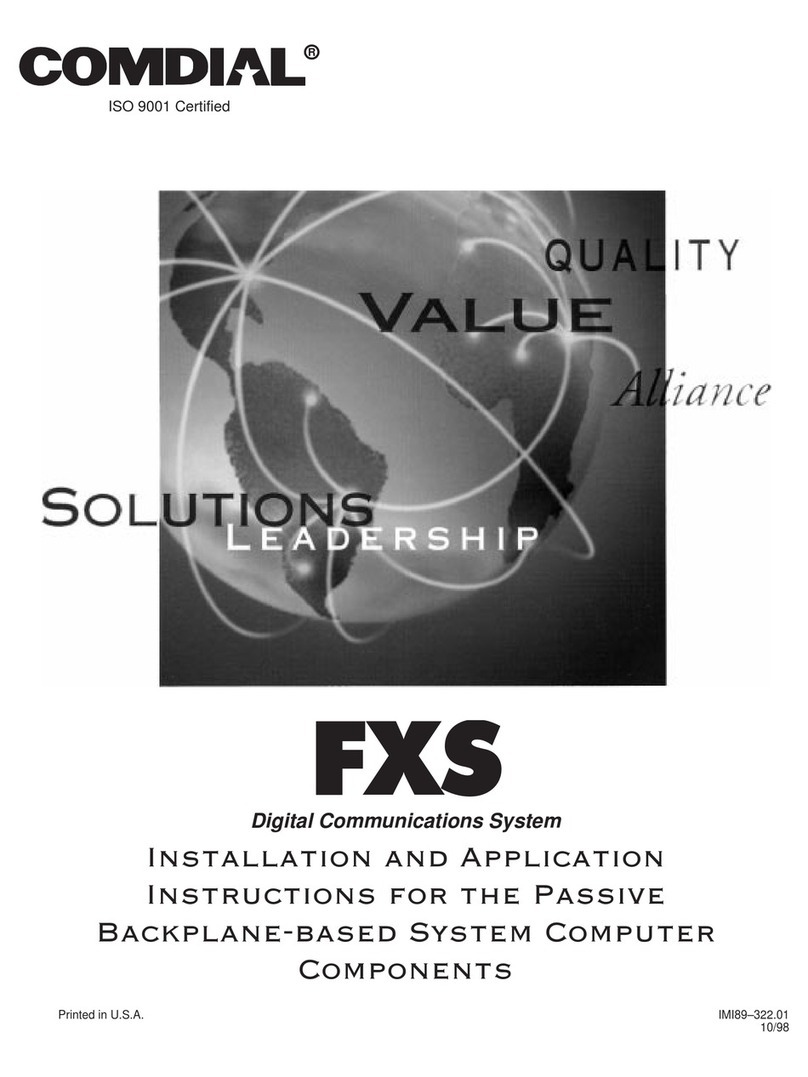 Comdial FX Series User guide Comdial FX Series User guide