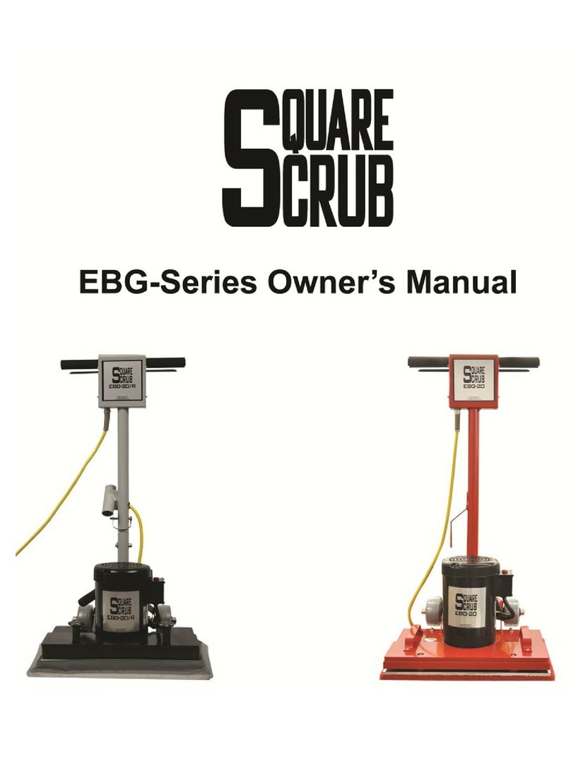 Square Scrub EBG Series owner's manual