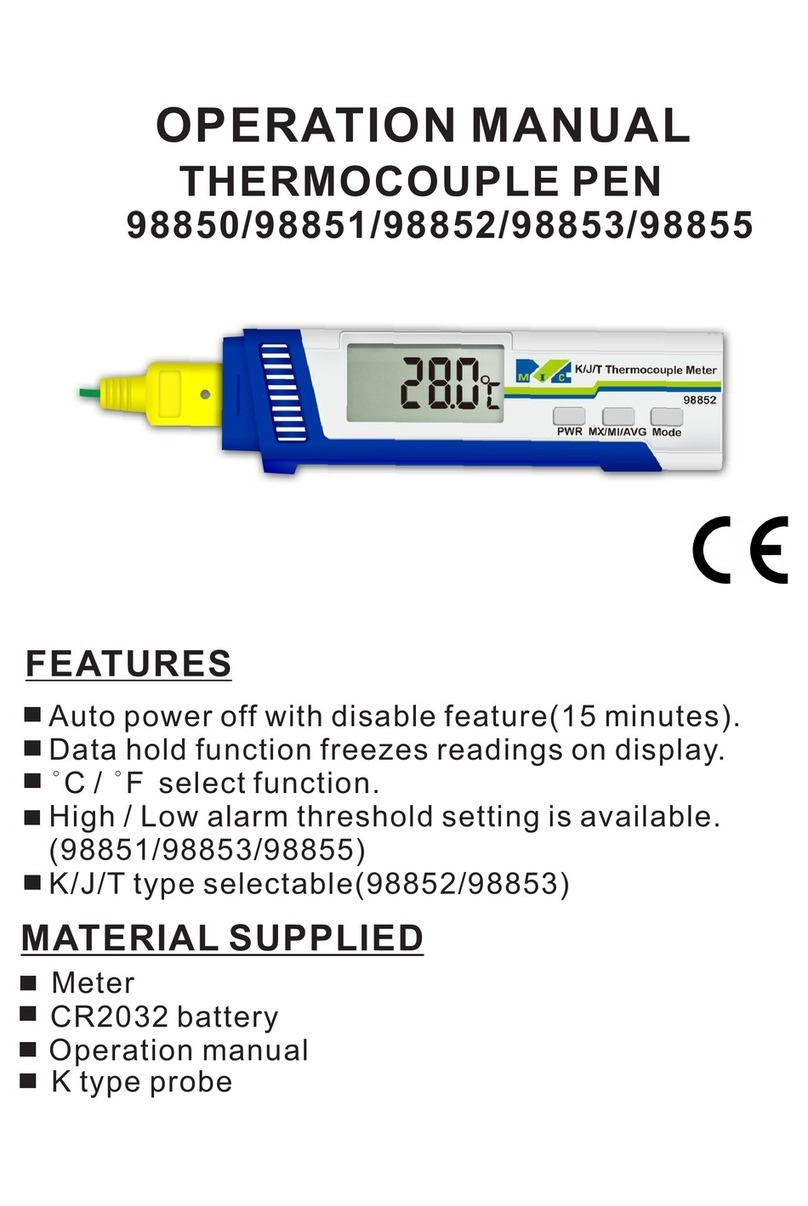Mic 98850 Operation manual