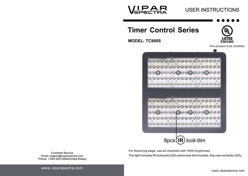 viparspectra Timer Control Series User manual