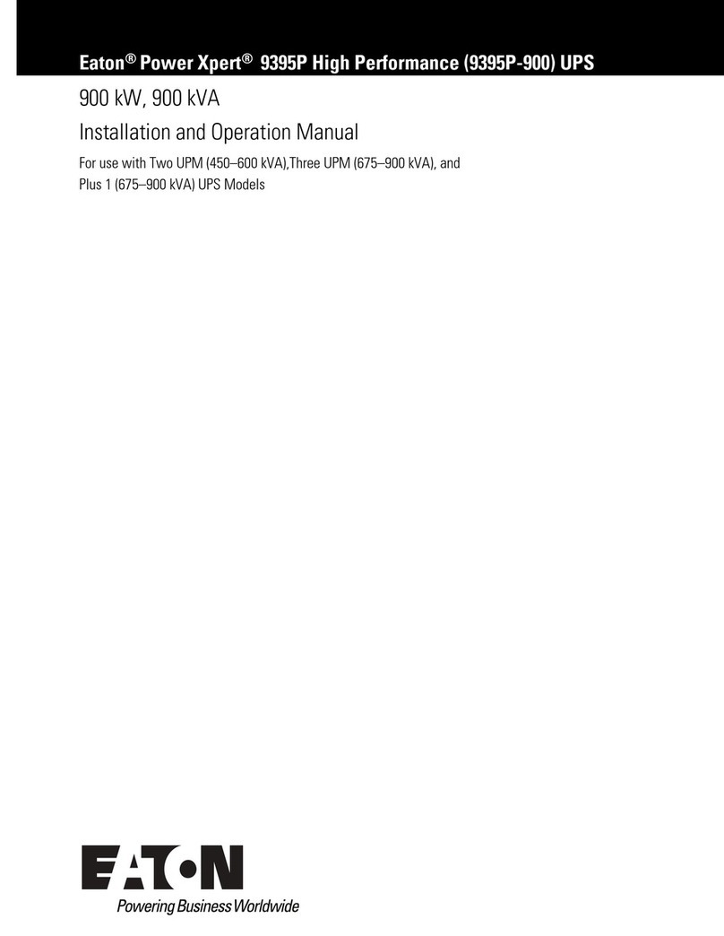 Eaton Power Xpert 9395P-900 Series User manual Eaton Power Xpert 9395P-900 Series User manual