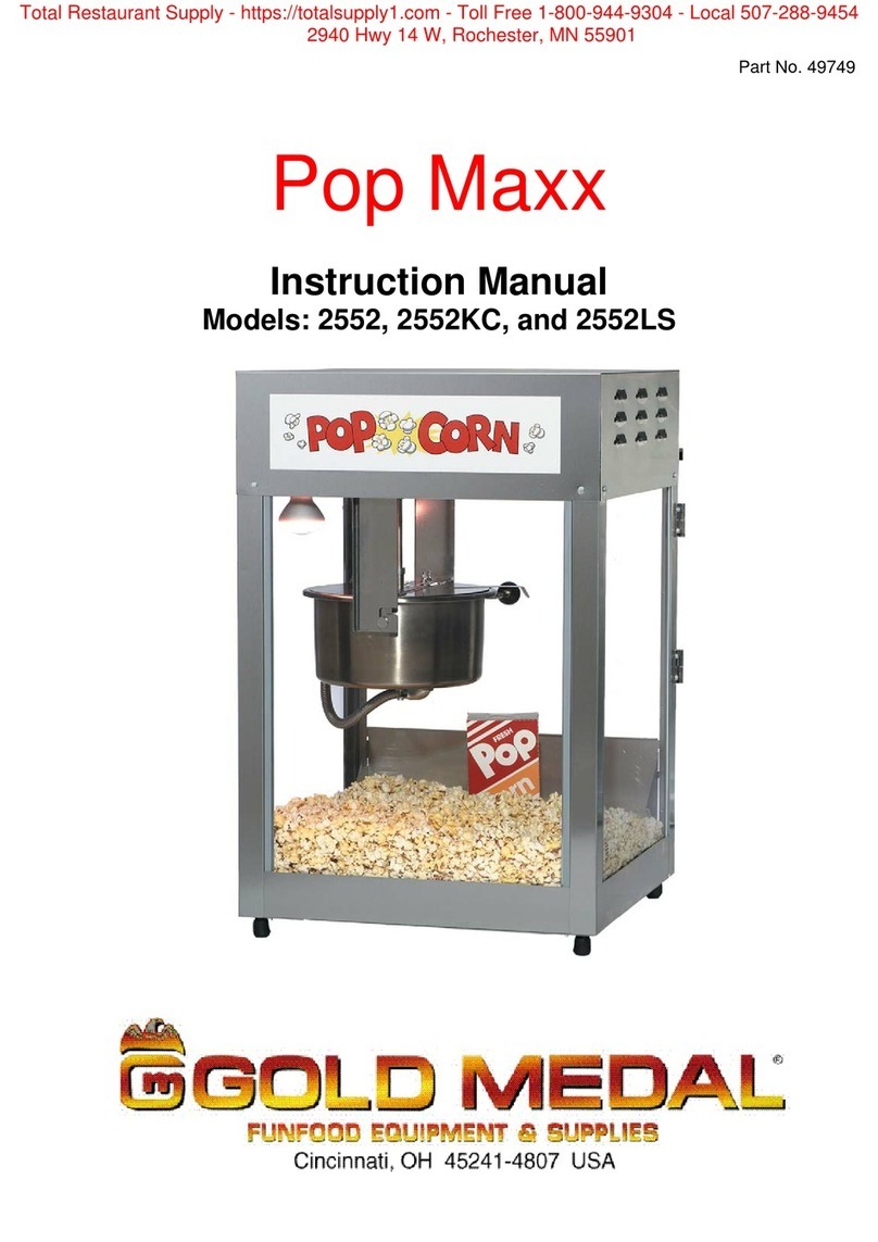 Goldmedal Pop Maxx Series User manual Goldmedal Pop Maxx Series User manual