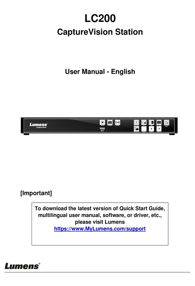 Lumens LC200 user manual