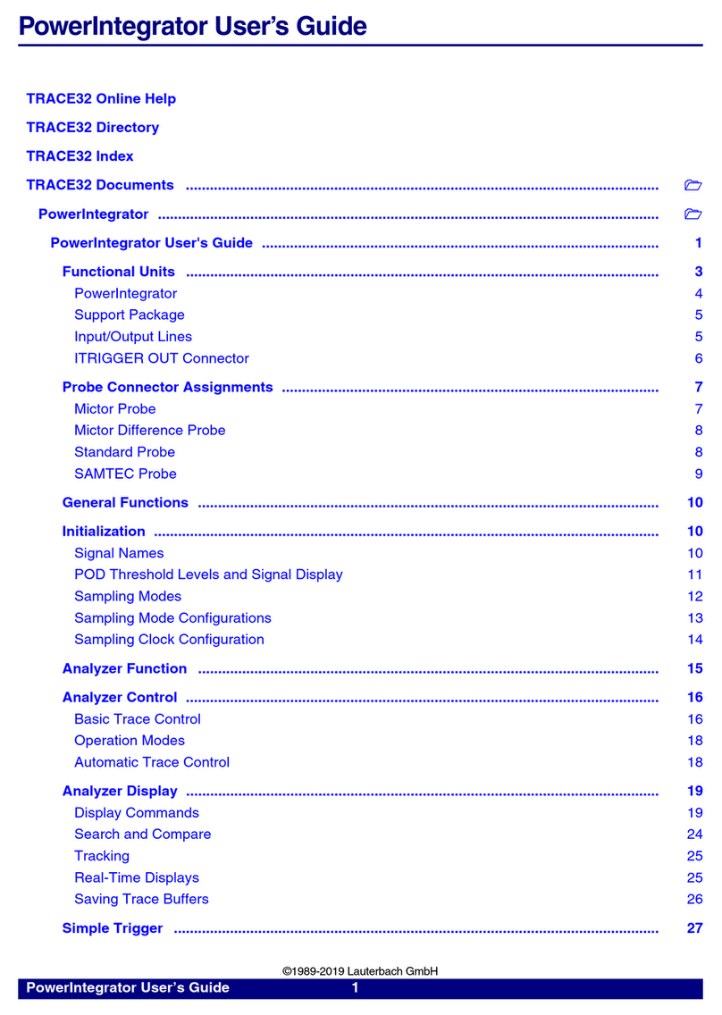 Lauterbach PowerIntegrator user guide