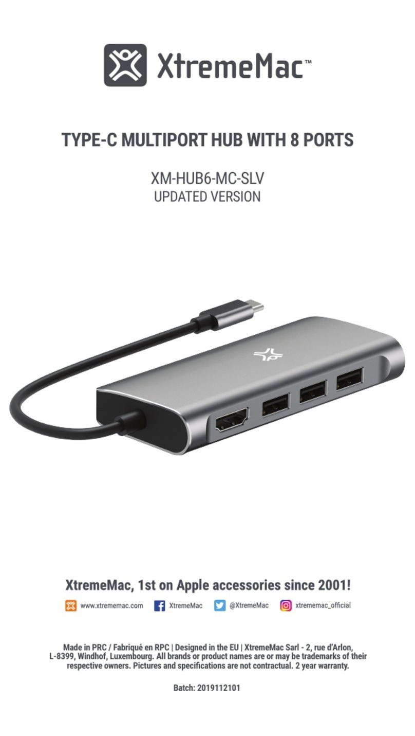 XtremeMac XM-HUB6-MC-SLV manual