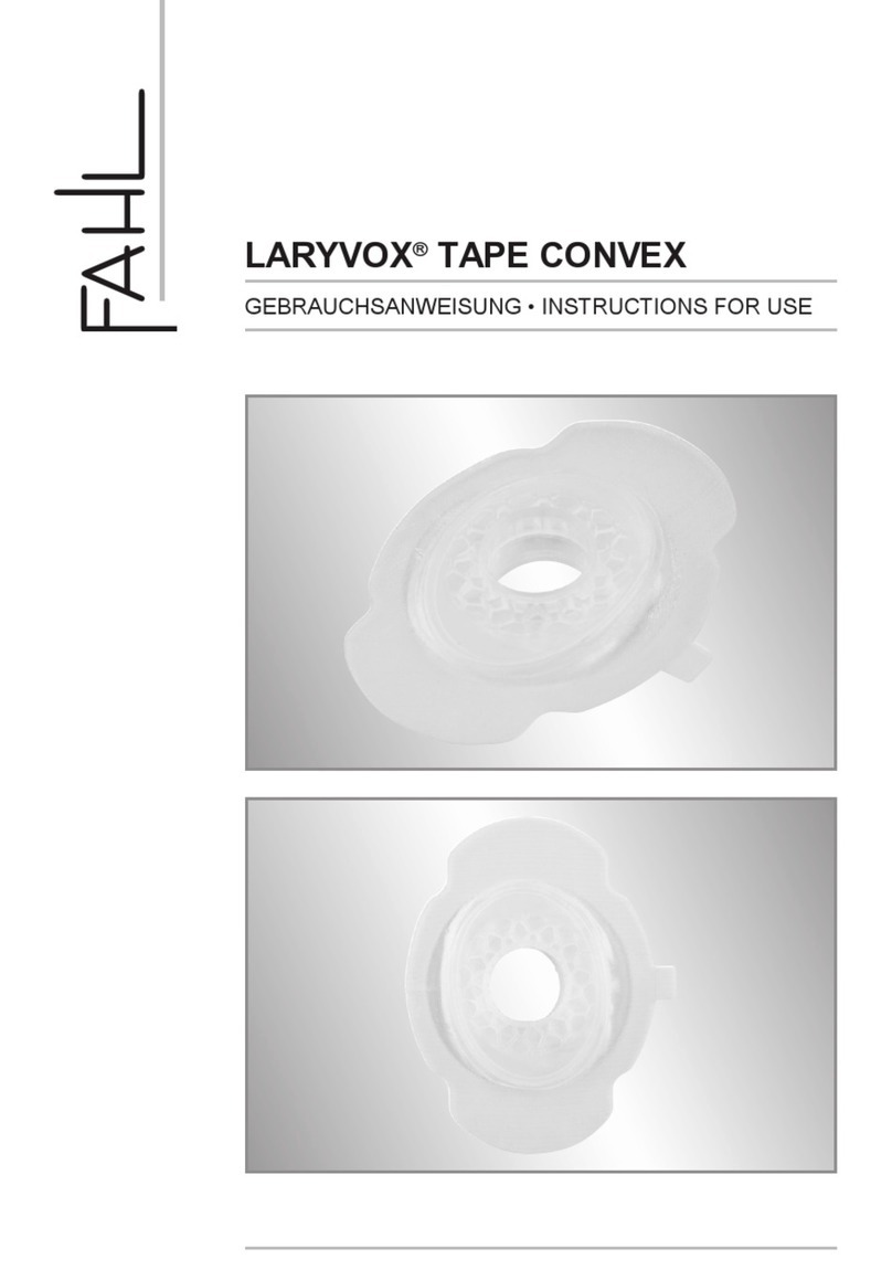 Fahl LARYVOX TAPE CONVEX User manual