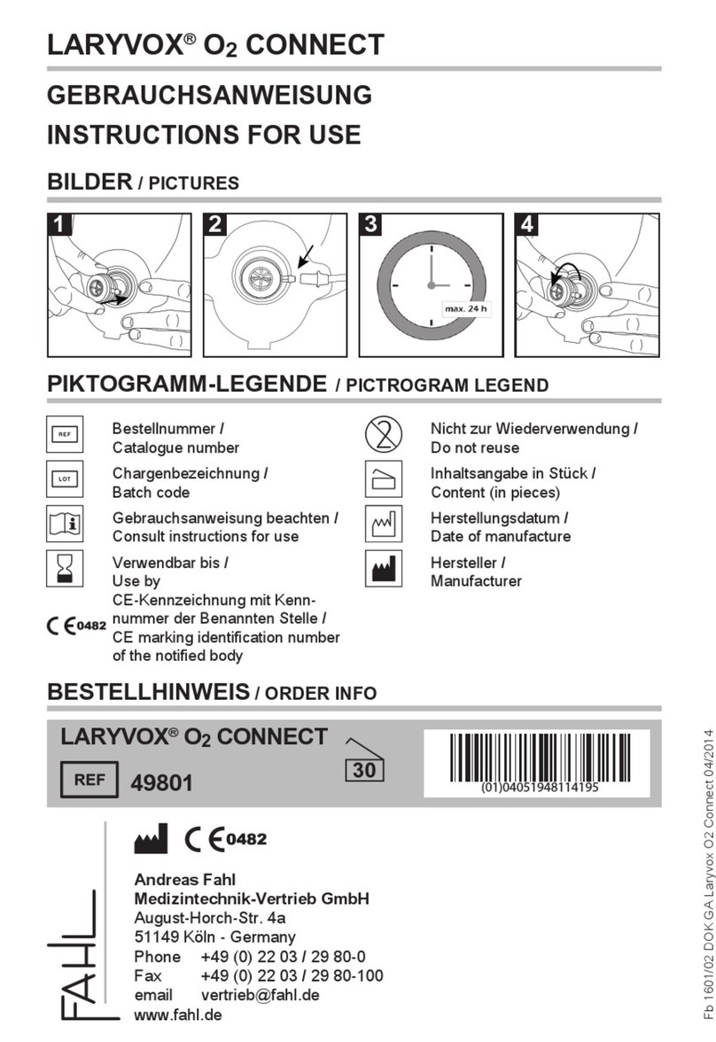Fahl LARYVOX O2 CONNECT Instructions for use