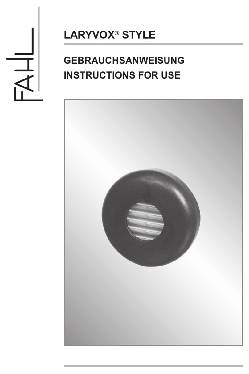Fahl LARYVOX STYLE User manual