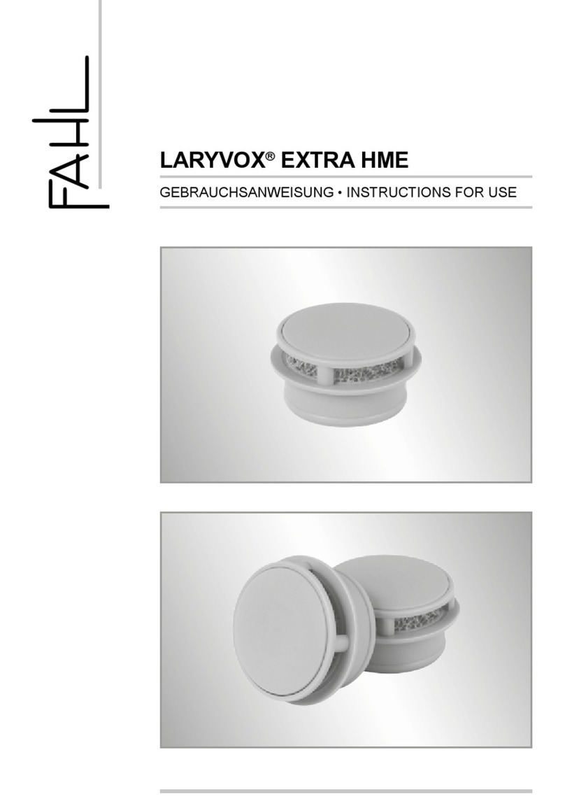 Fahl LARYVOX EXTRA HME Instructions for use Fahl LARYVOX EXTRA HME Instructions for use