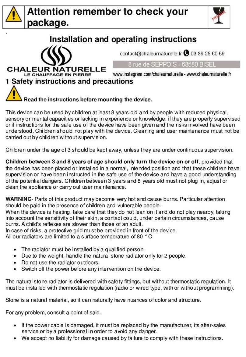 Chaleur Naturelle SP500-100 manual