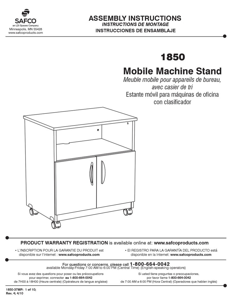 LDI Spaces SAFCO 1850 User manual