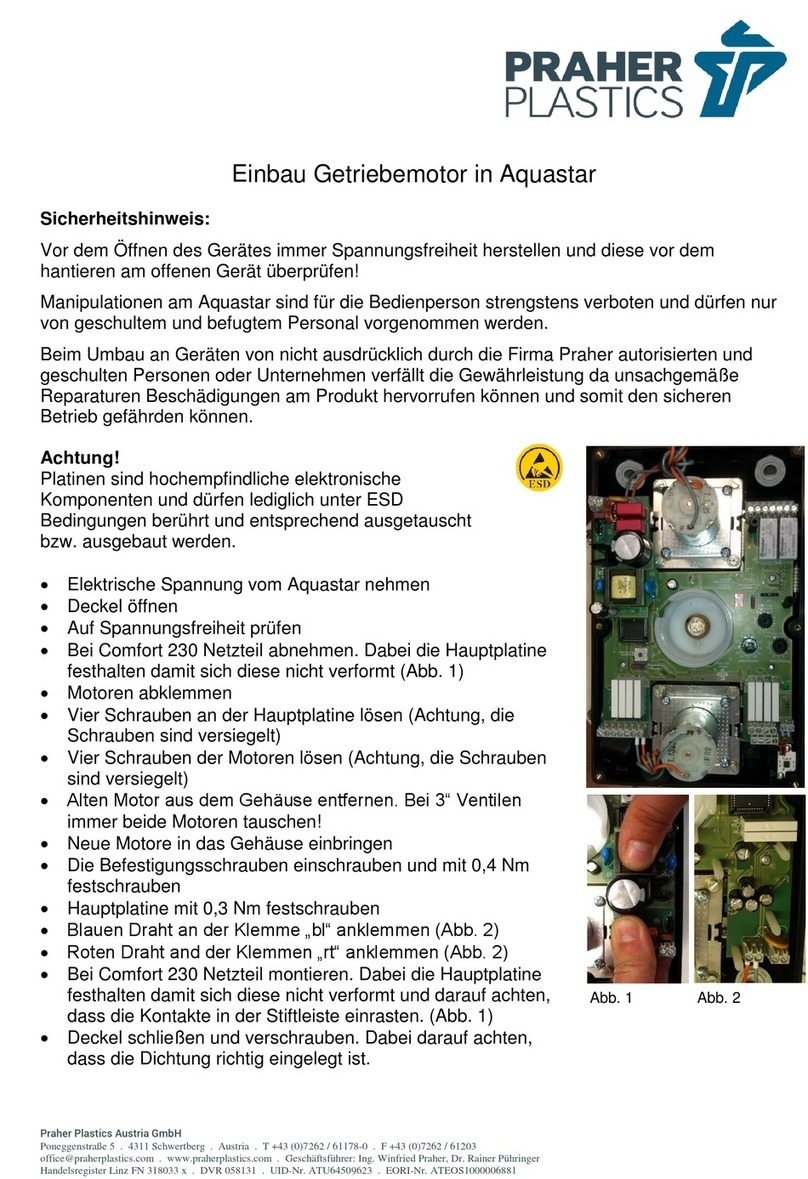 Praher Plastics Aquastar manual