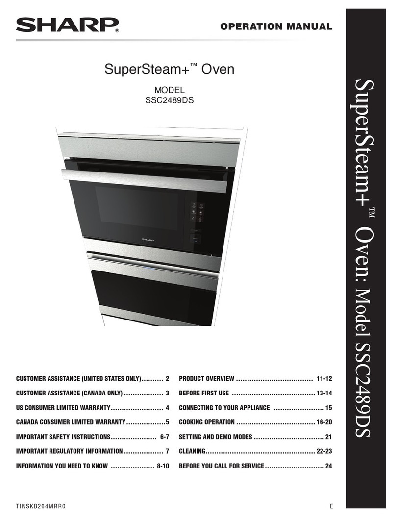 Sharp SuperSteam+ SSC2489DS Operation manual