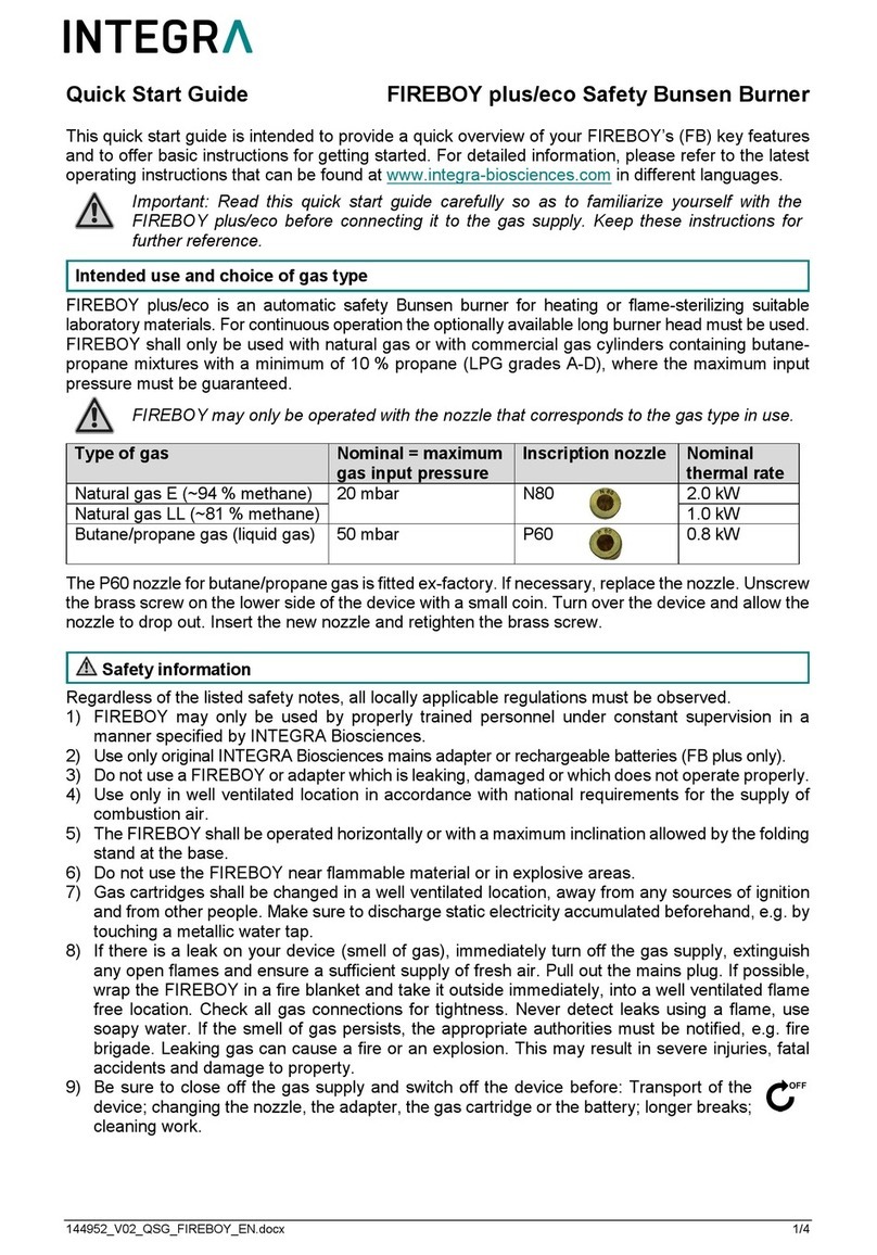 Integra FIREBOY eco quick start guide Integra FIREBOY eco quick start guide