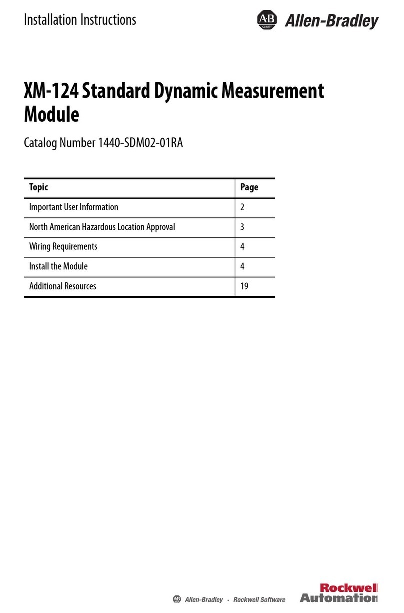 Rockwell Automation Allen-Bradley XM-124 User manual