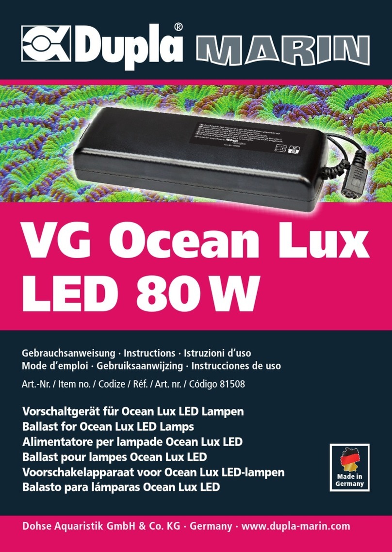 Dupla MARIN VG Ocean Lux LED instructions