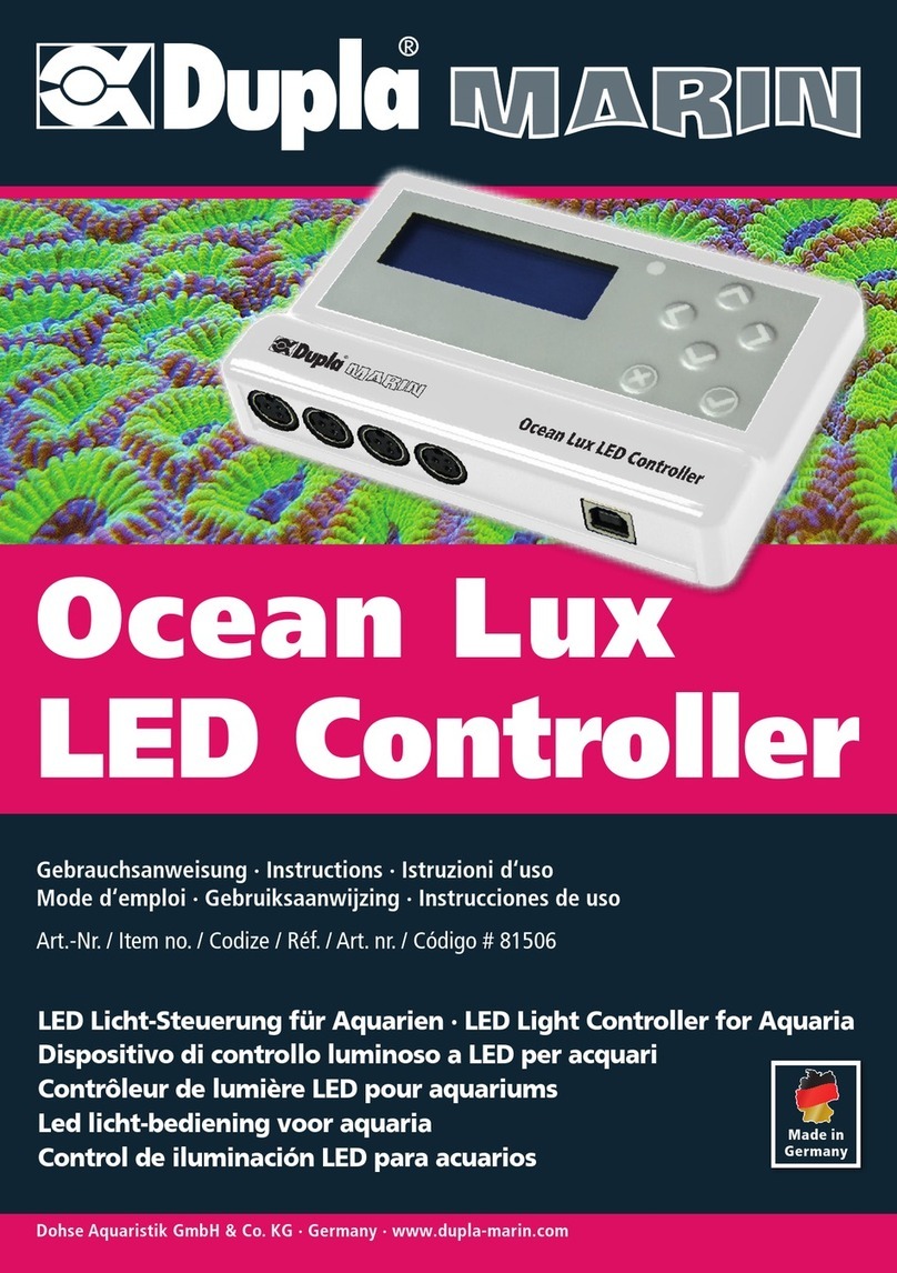 Dupla MARIN Ocean Lux LED Controller instructions
